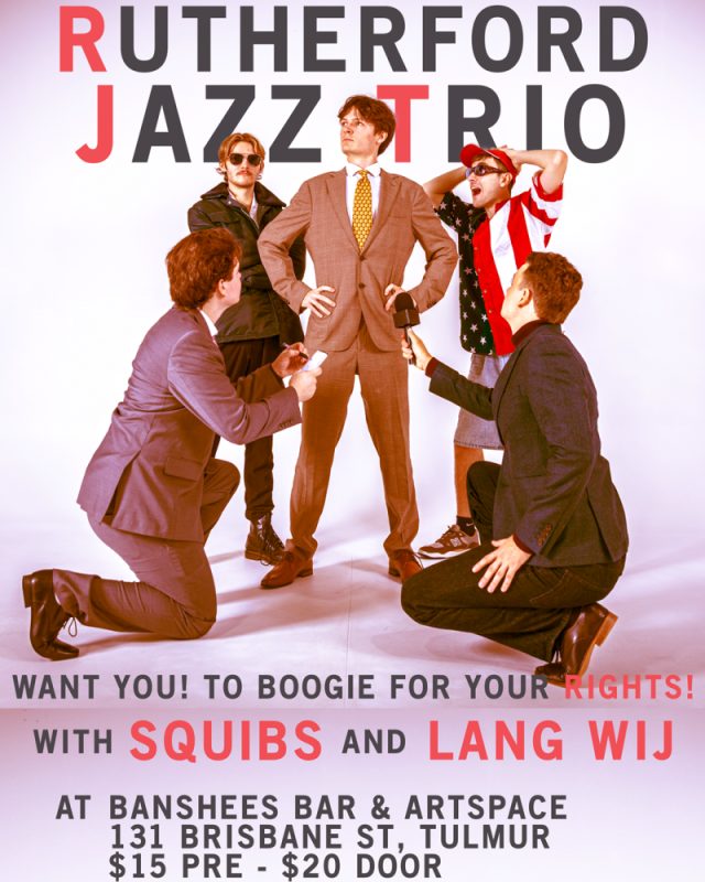 Banshees Bar presents Rutherford Jazz Trio, Squibs and LanGwij