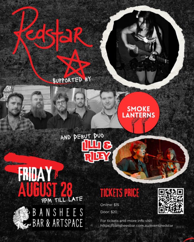 Banshees Bar presents Redstar Presents: An Evening of Alternative Folk, Rock & Storytelling at Banshees Bar