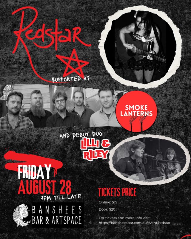 Banshees Bar presents Redstar Presents: An Evening of Alternative Folk, Rock & Storytelling at Banshees Bar