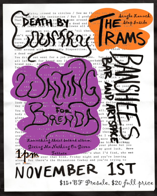 Banshees Bar presents Waiting for Brenda - "Giving Me Nothing On Given Terrace" Album Launch