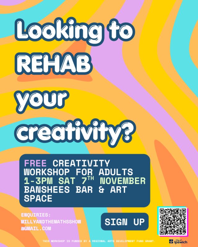 Banshees Bar presents Rehab your Creativity Free Workshop