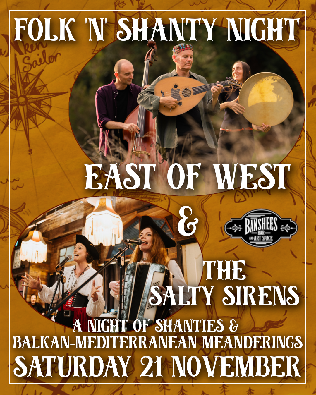 Banshees Bar presents Folk'N'Shanty Night