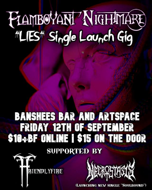 Banshees Bar presents Flamboyant Nightmare, FriendlyFire & Necrostasis