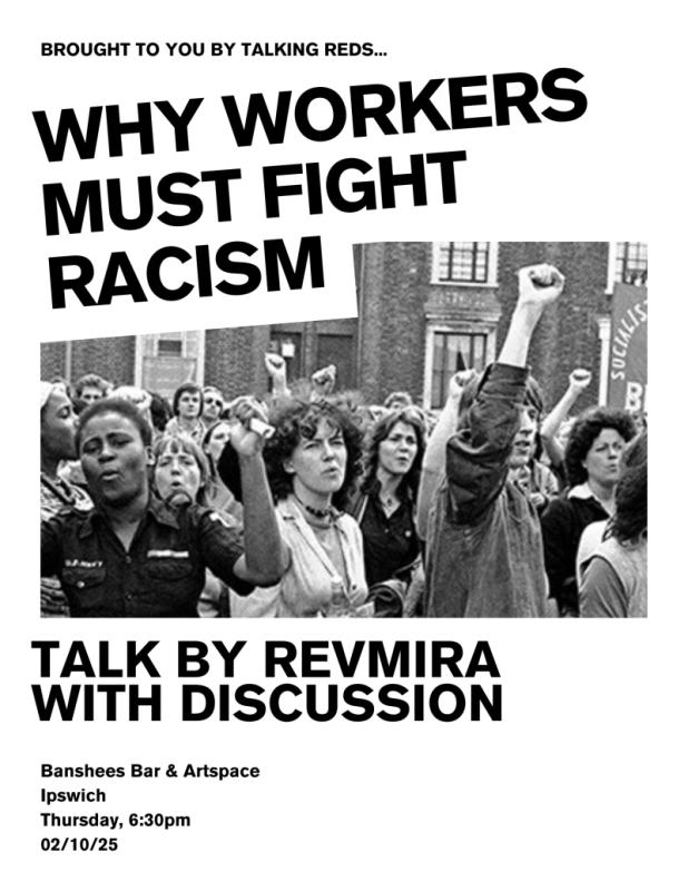 Banshees Bar presents Socialism: Why Workers Must Fight Racism