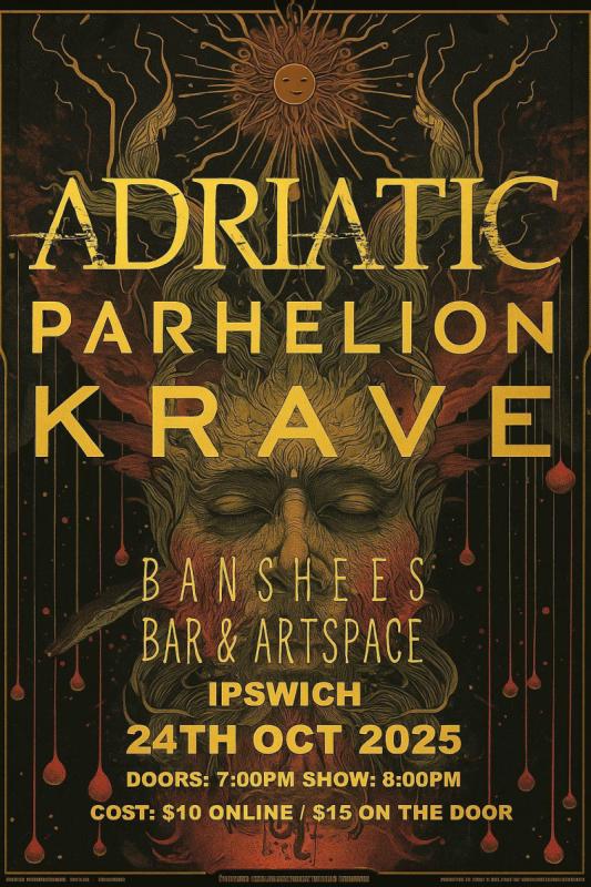 Banshees Bar presents Adriatic, Parhelion and Krave