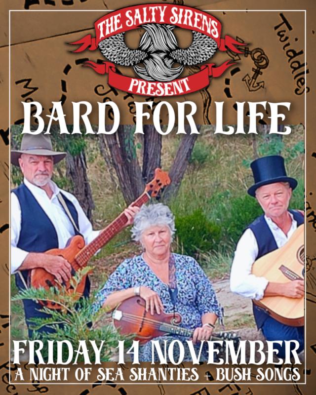 Banshees Bar presents Bard for Life with the Salty Sirens