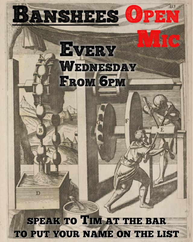 Banshees Bar presents Open Mic