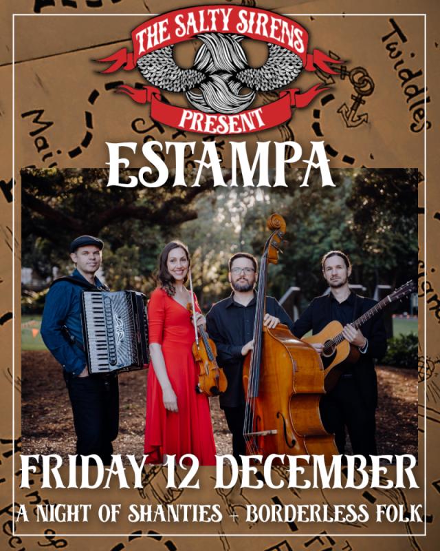 Banshees Bar presents Estampa with the Salty Sirens