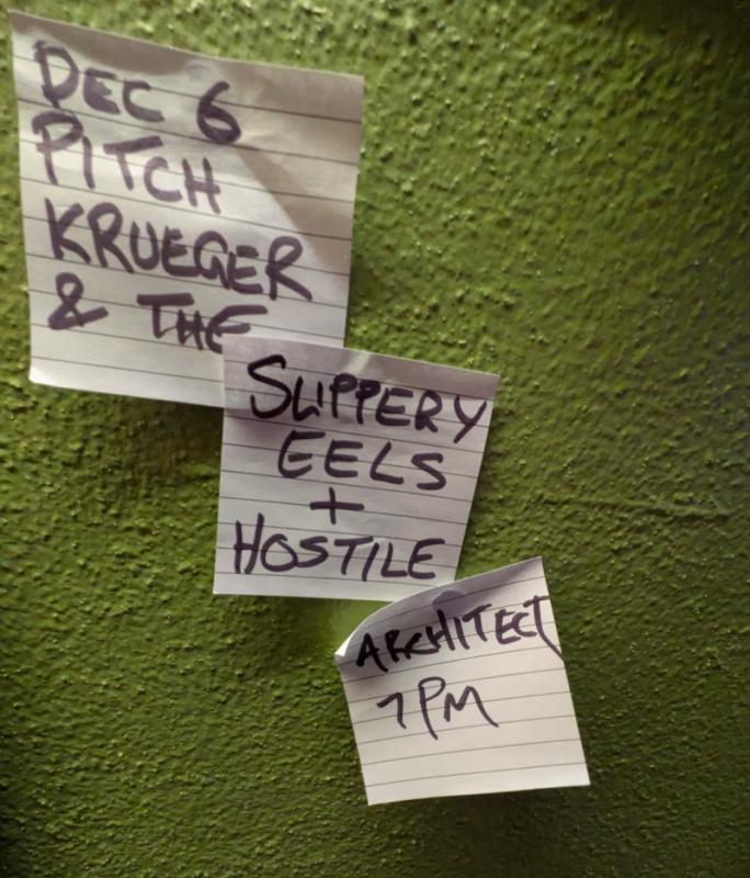 Banshees Bar presents Pitch Krueger & the Slippery Eels + HOSTILE ARCHITECT