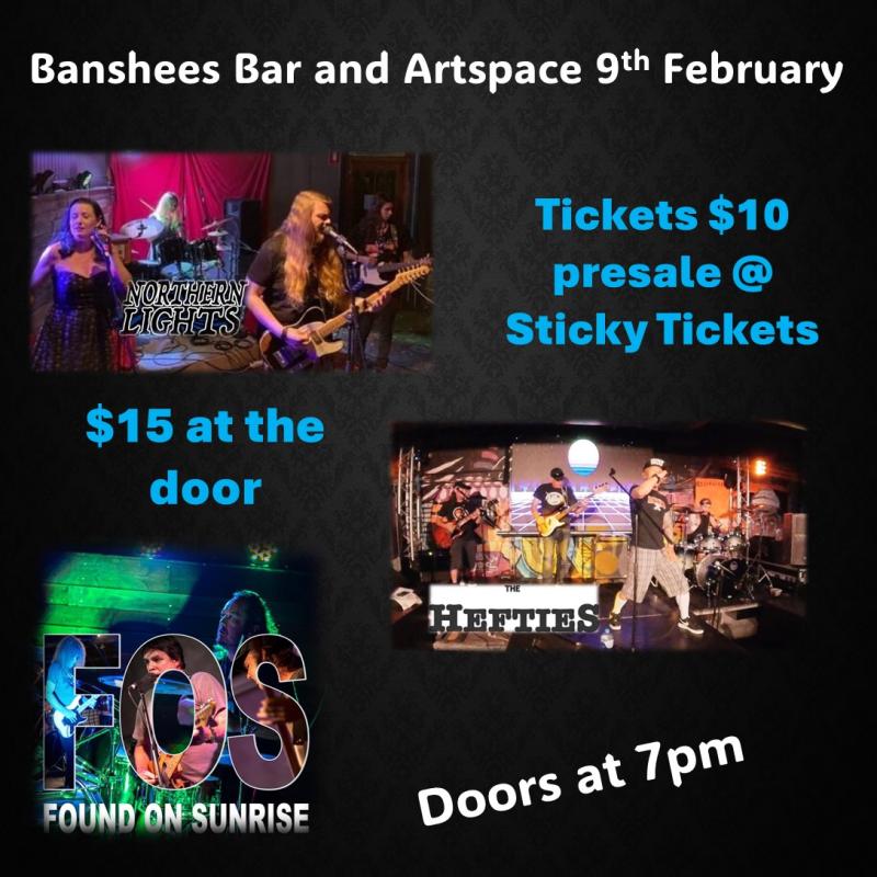 Banshees Bar presents Northern Lights | The Hefties | Found On Sunrise