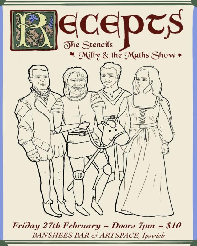 Banshees Bar presents Recepts, The Stencils and Milly & the Maths Show