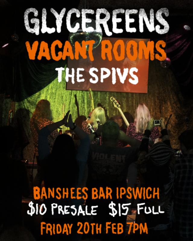 Banshees Bar presents Glycereens, The Vacant Rooms, the Spivs