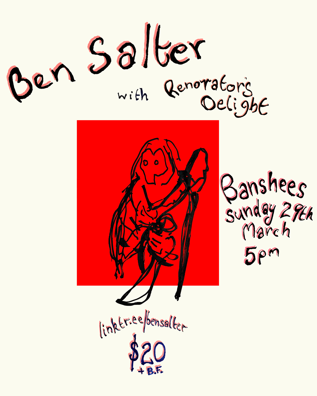 Ben Rio Salter Ben Salter with Renovators Delight | Banshees Bar & Artspace Event