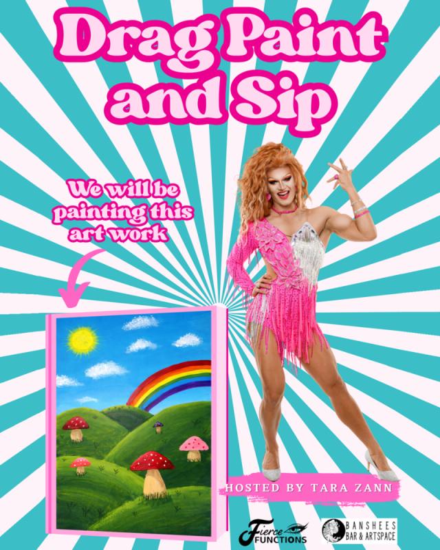 Banshees Bar presents Drag Paint and Sip: Mushroom Fields