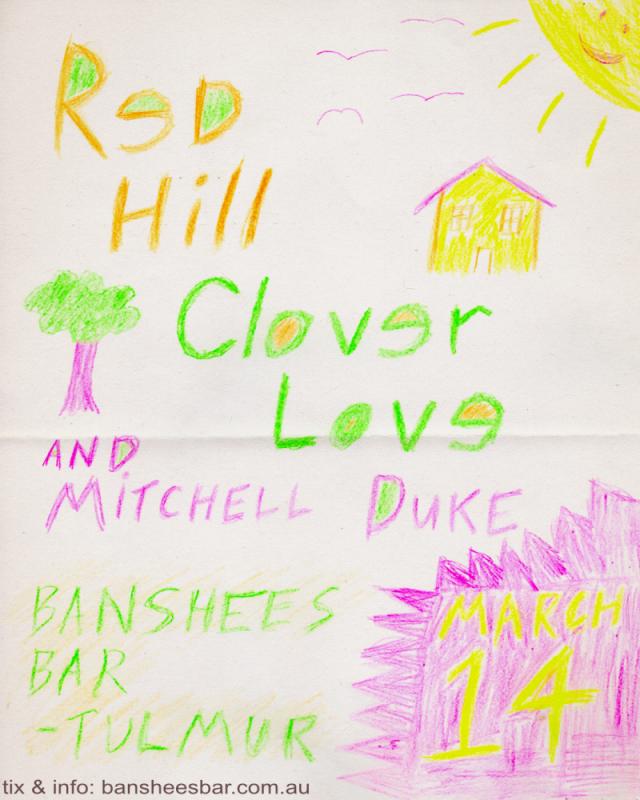 Banshees Bar presents Red Hill, Clover Love and Mitchell Duke