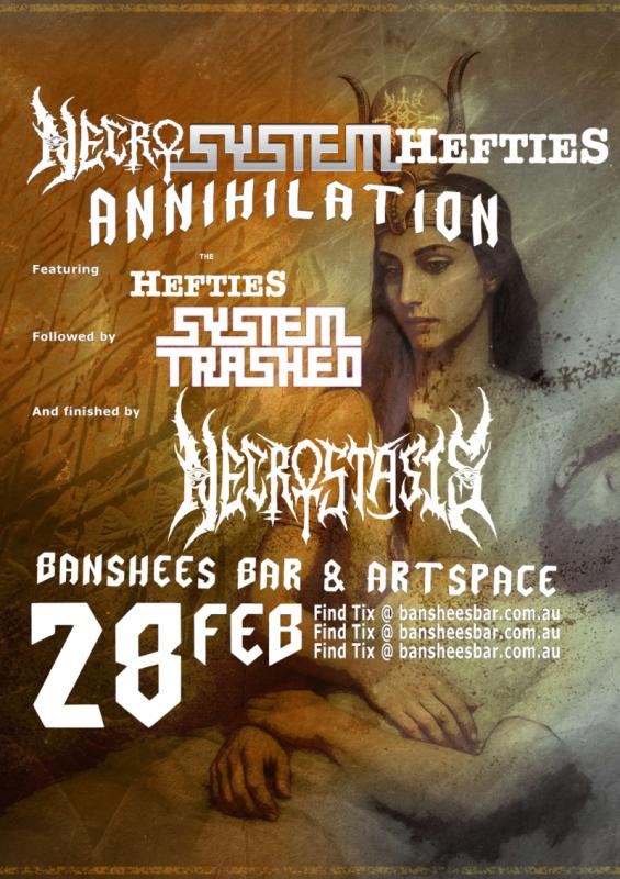 Banshees Bar presents NecroSystemHefty Annihilation!